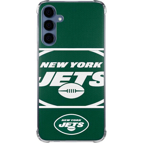 NFL New York Jets Zone Block Galaxy A55 5G Clear Case