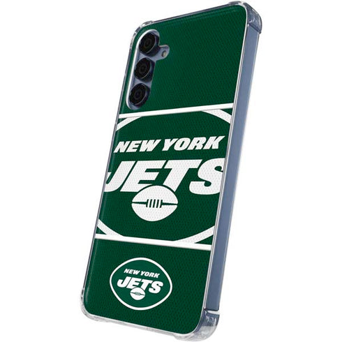 NFL New York Jets Zone Block Galaxy A55 5G Clear Case