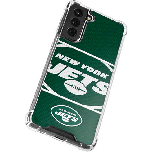 NFL New York Jets Zone Block Galaxy S22 Plus Clear Case