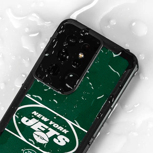 NFL New York Jets Zone Block Galaxy S24 Ultra Waterproof Case
