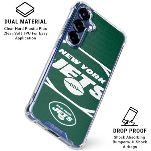 NFL New York Jets Zone Block Galaxy S25 Clear Case