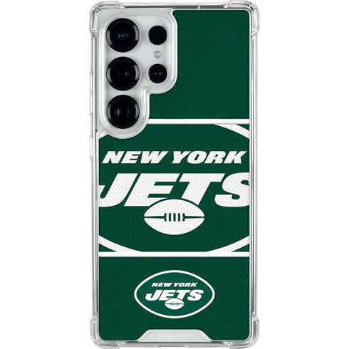 NFL New York Jets Zone Block Galaxy S25 Ultra Clear Case