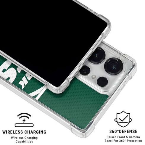 NFL New York Jets Zone Block Galaxy S25 Ultra Clear Case