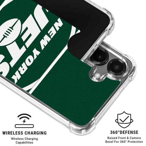 NFL New York Jets Zone Block Galaxy S26 Clear Case