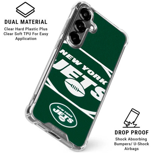 NFL New York Jets Zone Block Galaxy S26 Plus Clear Case
