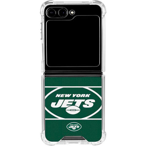NFL New York Jets Zone Block Galaxy Z Flip6 Clear Case