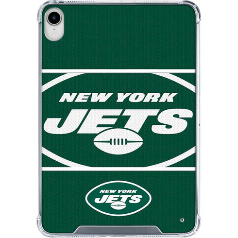 NFL New York Jets Zone Block iPad 11th Gen (2025) Clear Case