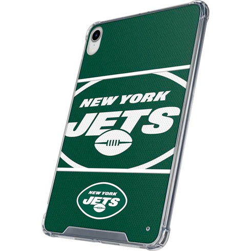 NFL New York Jets Zone Block iPad 11th Gen (2025) Clear Case