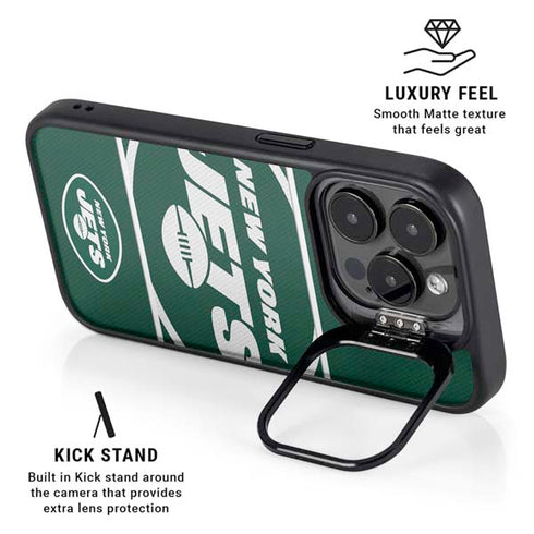 NFL New York Jets Zone Block iPhone 13 Pro Kickstand Case