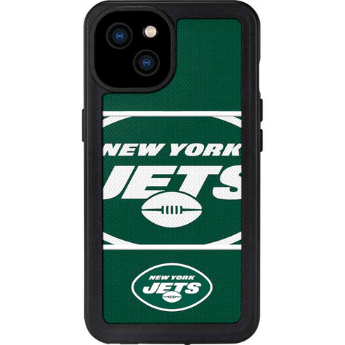 NFL New York Jets Zone Block iPhone 15 Plus Waterproof Case