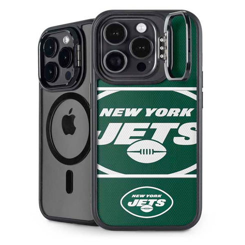 NFL New York Jets Zone Block iPhone 15 Pro Max Kickstand Case