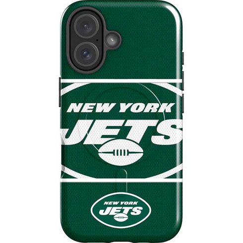 NFL New York Jets Zone Block iPhone 16 Magsafe Impact Case