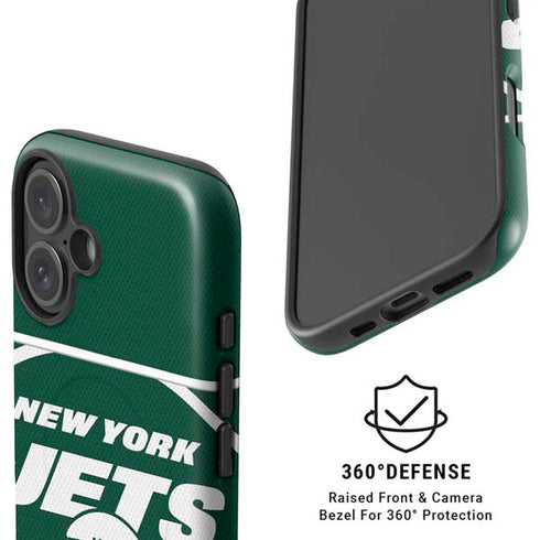 NFL New York Jets Zone Block iPhone 16 Magsafe Impact Case