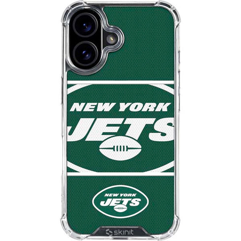NFL New York Jets Zone Block iPhone 16 Plus Clear Case