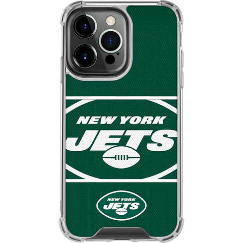 NFL New York Jets Zone Block iPhone 16 Pro Clear Case
