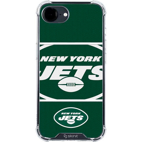 NFL New York Jets Zone Block iPhone 16e Clear Case