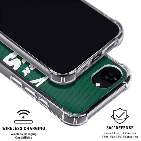 NFL New York Jets Zone Block iPhone 16e Clear Case