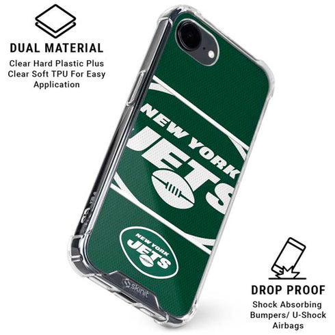 NFL New York Jets Zone Block iPhone 16e Clear Case