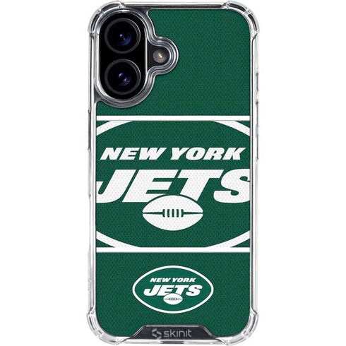 NFL New York Jets Zone Block iPhone 17 Clear Case