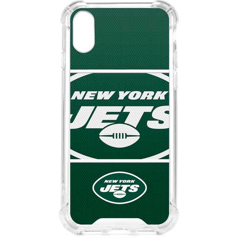 NFL New York Jets Zone Block iPhone XS Clear Case