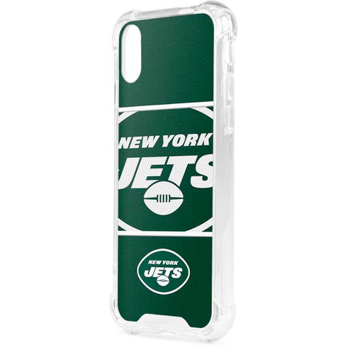 NFL New York Jets Zone Block iPhone XS Clear Case