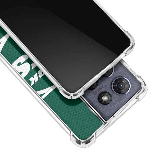 NFL New York Jets Zone Block Moto G 5G (2025) Clear Case