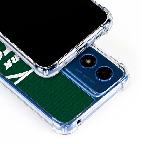 NFL New York Jets Zone Block Moto G 5G (2024) Clear Case