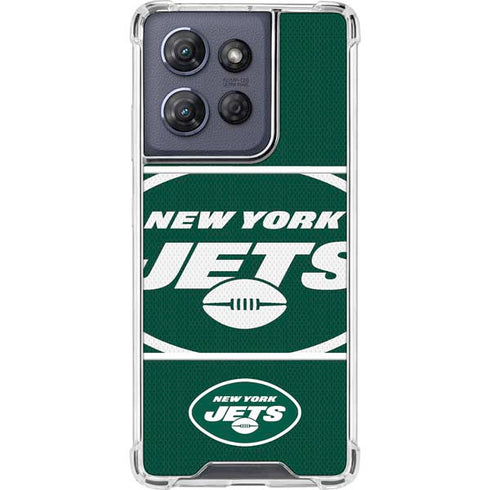 NFL New York Jets Zone Block Moto G Power 5G (2025) Clear Case