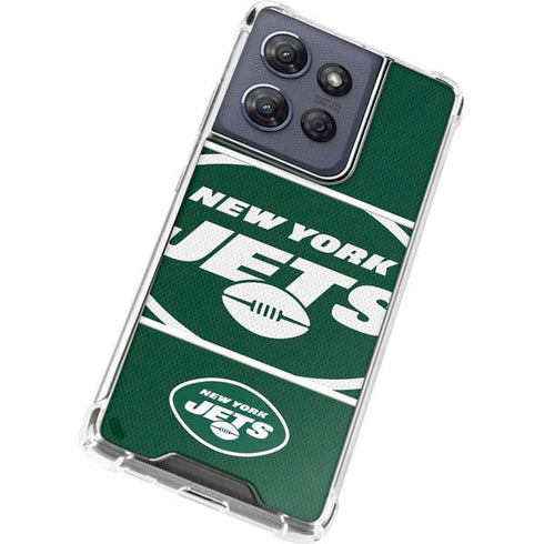 NFL New York Jets Zone Block Moto G Power 5G (2025) Clear Case