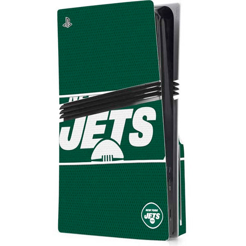 NFL New York Jets Zone Block PS5 Pro Disk Console Skin