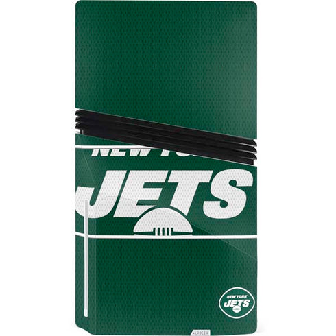 NFL New York Jets Zone Block PS5 Pro Disk Console Skin