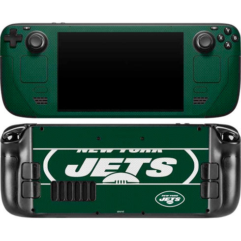 NFL New York Jets Zone Block Steam Deck Handheld Gaming Computer OLED Skin