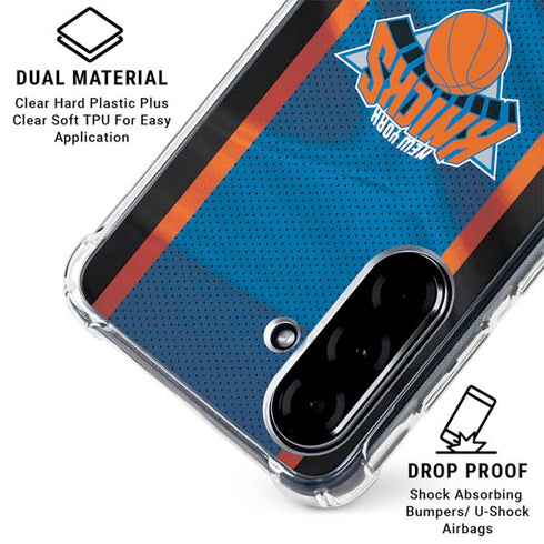 NBA New York Knicks Away Jersey Galaxy A36 5G Clear Case