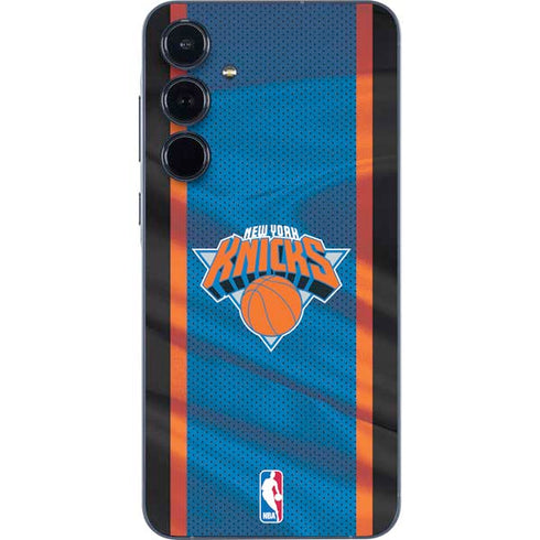 NBA New York Knicks Away Jersey Galaxy A55 5G Skin