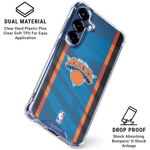 NBA New York Knicks Away Jersey Galaxy S25 Plus Clear Case