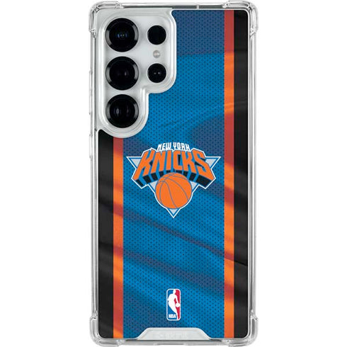 NBA New York Knicks Away Jersey Galaxy S25 Ultra Clear Case