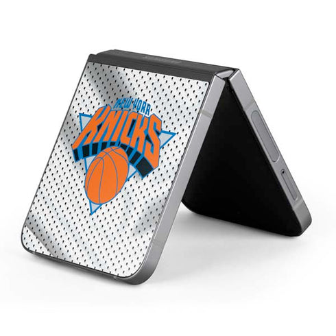 NBA New York Knicks Away Jersey Galaxy Z Flip6 Skin