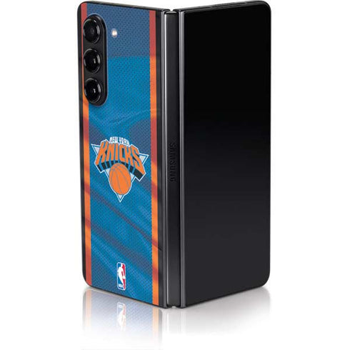 NBA New York Knicks Away Jersey Galaxy Z Fold5 5G Skin