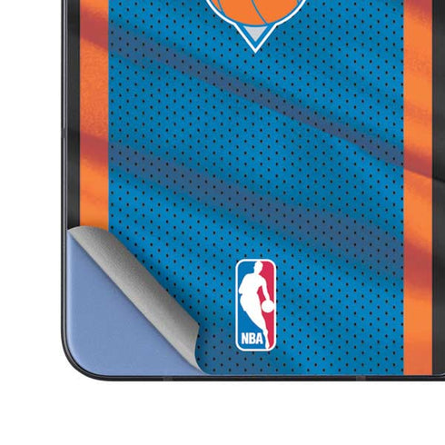 NBA New York Knicks Away Jersey Galaxy Z Fold5 5G Skin