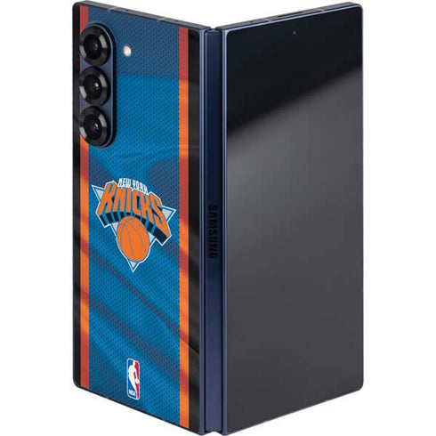 NBA New York Knicks Away Jersey Galaxy Z Fold6 Skin