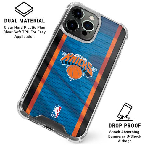 NBA New York Knicks Away Jersey iPhone 16 Pro Max Clear Case