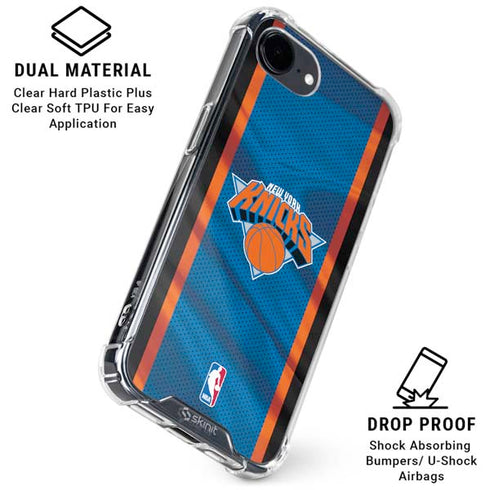 NBA New York Knicks Away Jersey iPhone 16e Clear Case