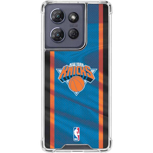 NBA New York Knicks Away Jersey Moto G 5G (2025) Clear Case