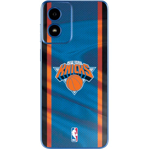 NBA New York Knicks Away Jersey Moto G Play 4G (2024) Skin