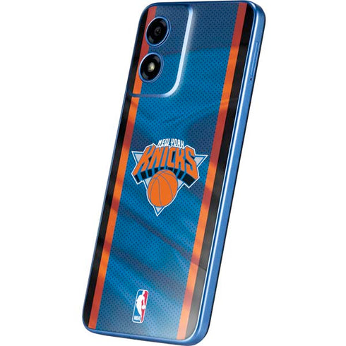NBA New York Knicks Away Jersey Moto G Play 4G (2024) Skin