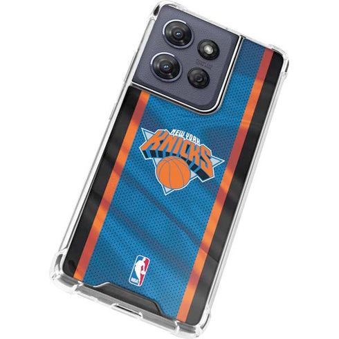 NBA New York Knicks Away Jersey Moto G Stylus 5G (2025) Clear Case