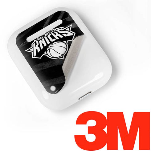 NBA New York Knicks Black Animal Print Apple AirPods Skin