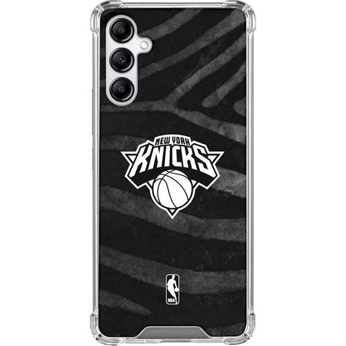 NBA New York Knicks Black Animal Print Gabb Phone 4 Clear Case