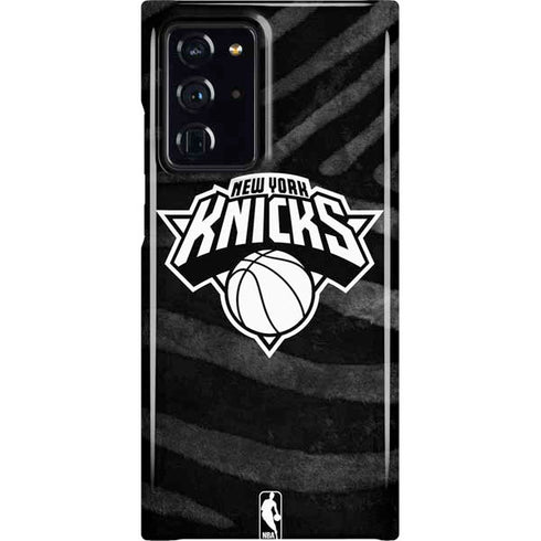 NBA New York Knicks Black Animal Print Galaxy Cases