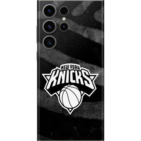 NBA New York Knicks Black Animal Print Galaxy Skins